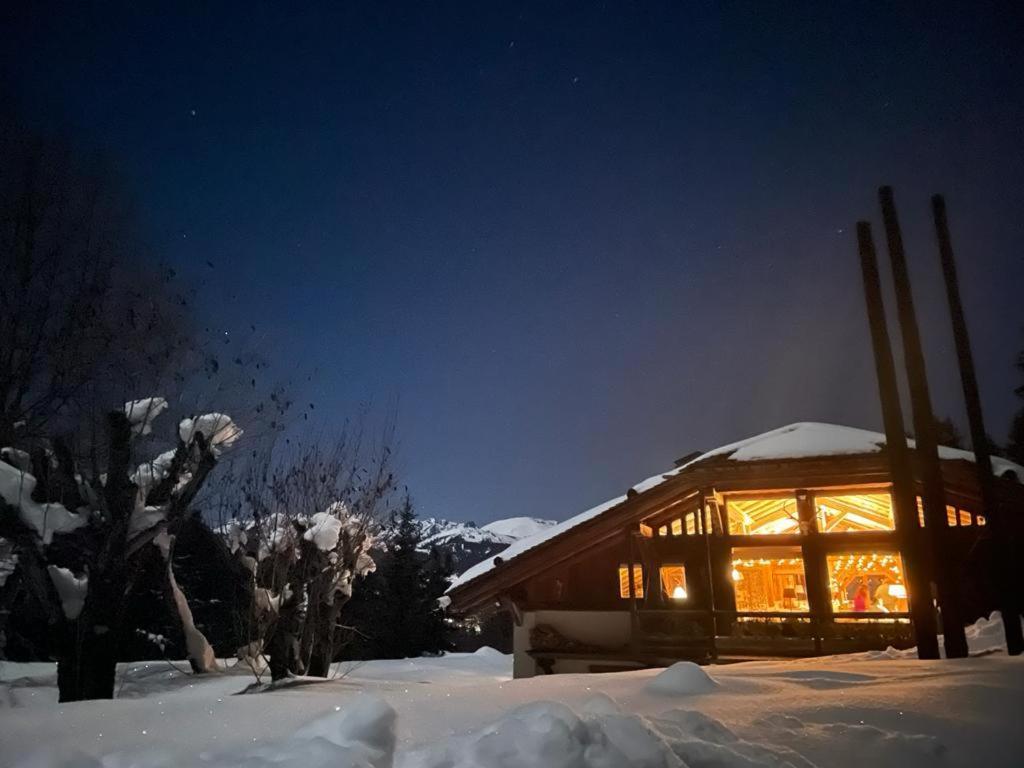 Chalet Javen - 520M2 Avec Piscine Chauffee Et Home Cinema Megeve Exterior photo